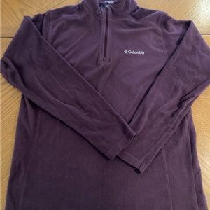 Men’s Purple Columbia 1/4 Zip Fleece size Extra Small (XS)